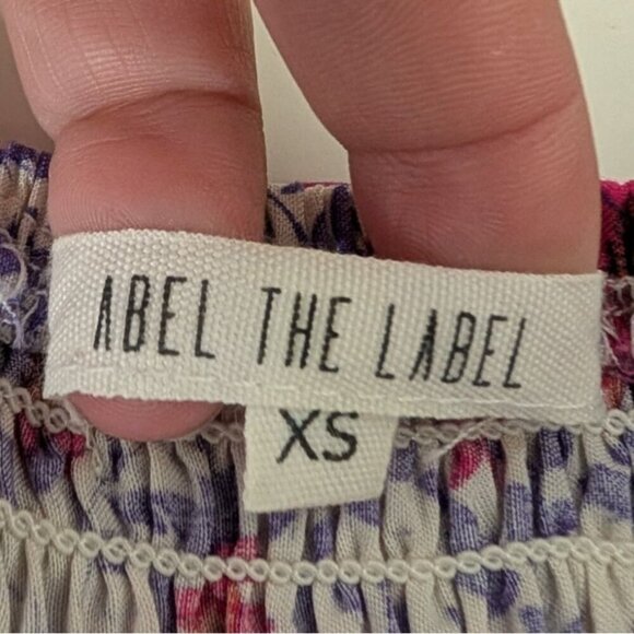 Abel the Label Floral Maxi Dress Womens Size XS Purple Secret Romance Tiered - Picture 4 of 8